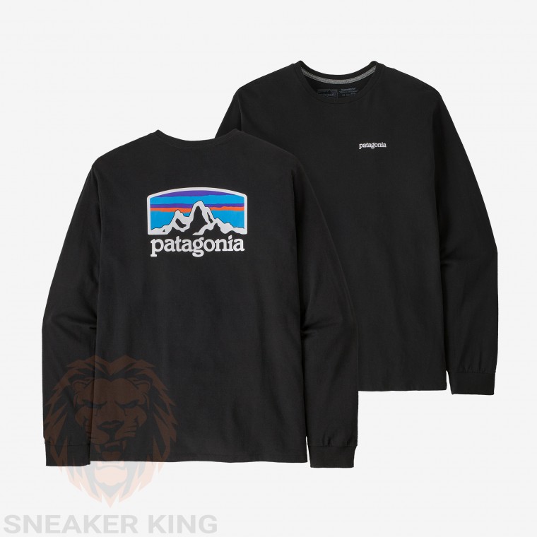 Лонгслів Patagonia long sleeve fitz roy horizons resp tee 38514BLK